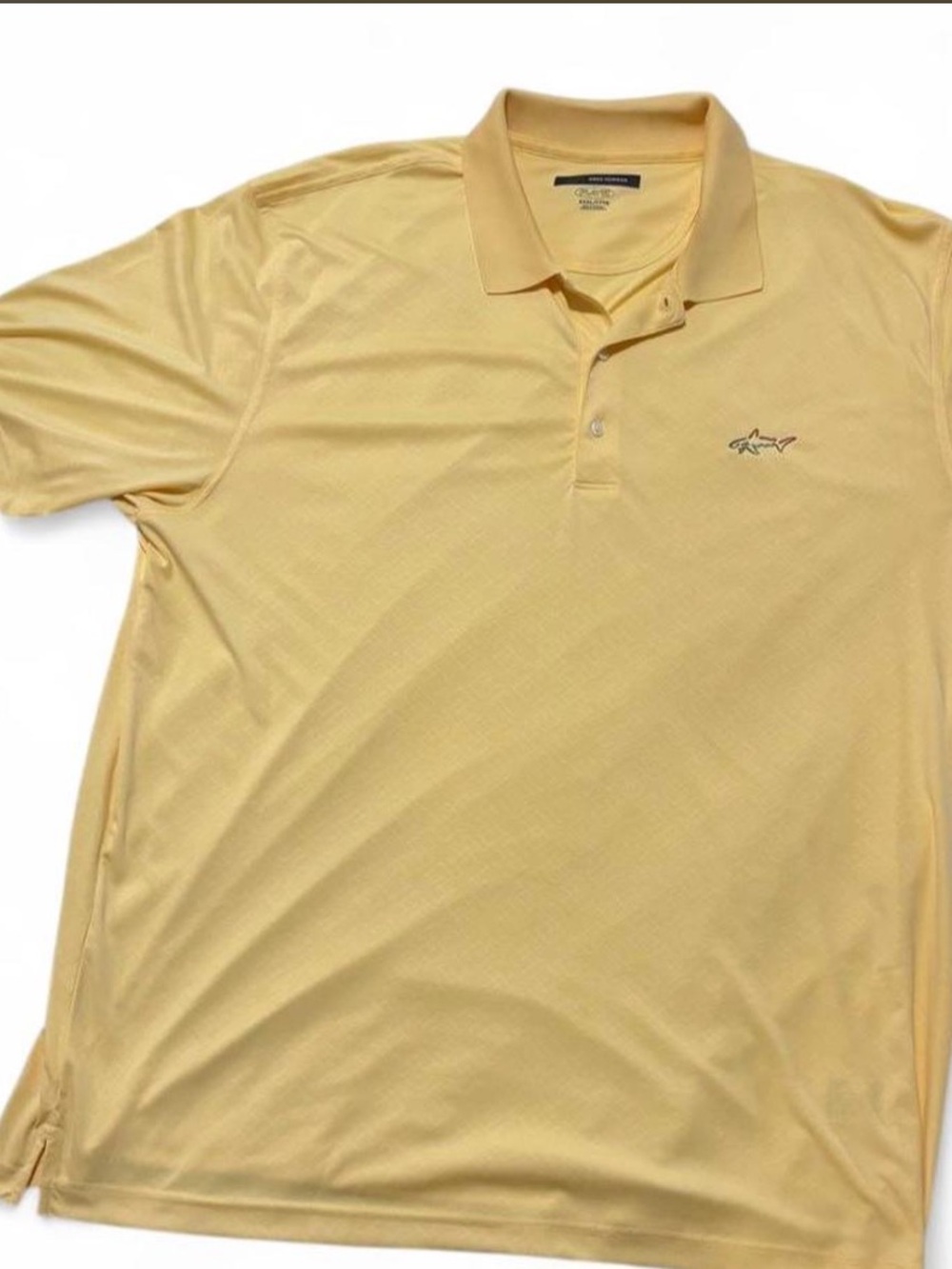 Greg Norman Collection Men's Polo in Pale Yellow XXXL/TTTG